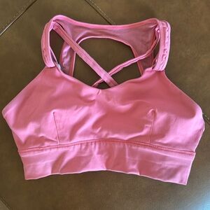 Born Primitive Milk and Muscles Nursing Maternity Sports Bra XL Pink Peach